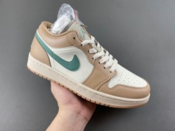 Air Jordan 1 Low Light Orewood Brown Hemp DC0774-130