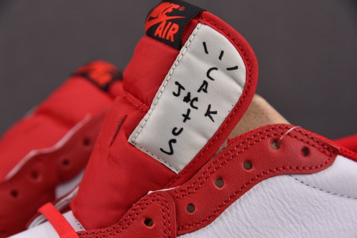 Travis Scott x AIR Jordan 1 Retro Low OG SP White Red DM7866-101