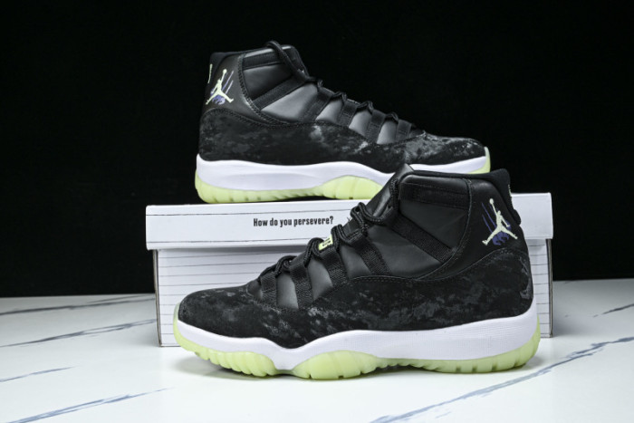 Air Jordan 11 Retro Black Barely Volt (GS) IB1378-001