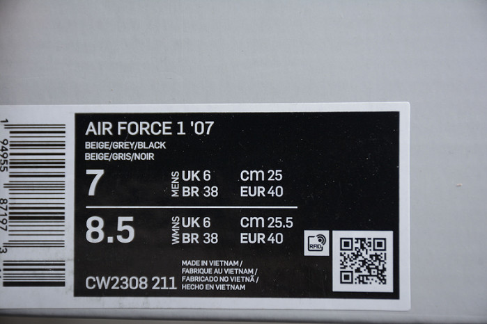 Kaws x Nike Air Force 1 07 Mid White Blue Black CW2308-211